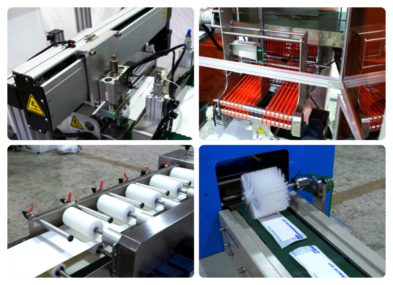 濕毛巾折疊包裝機(jī)機(jī)械細(xì)節(jié)